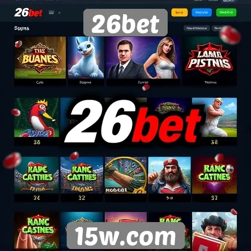 Opções de jogos disponíveis no 26bet